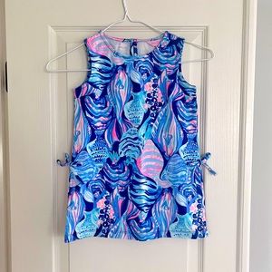 Lilly Pulitzer Girls Scale Up Knitted Shift Dress NWOT Size S